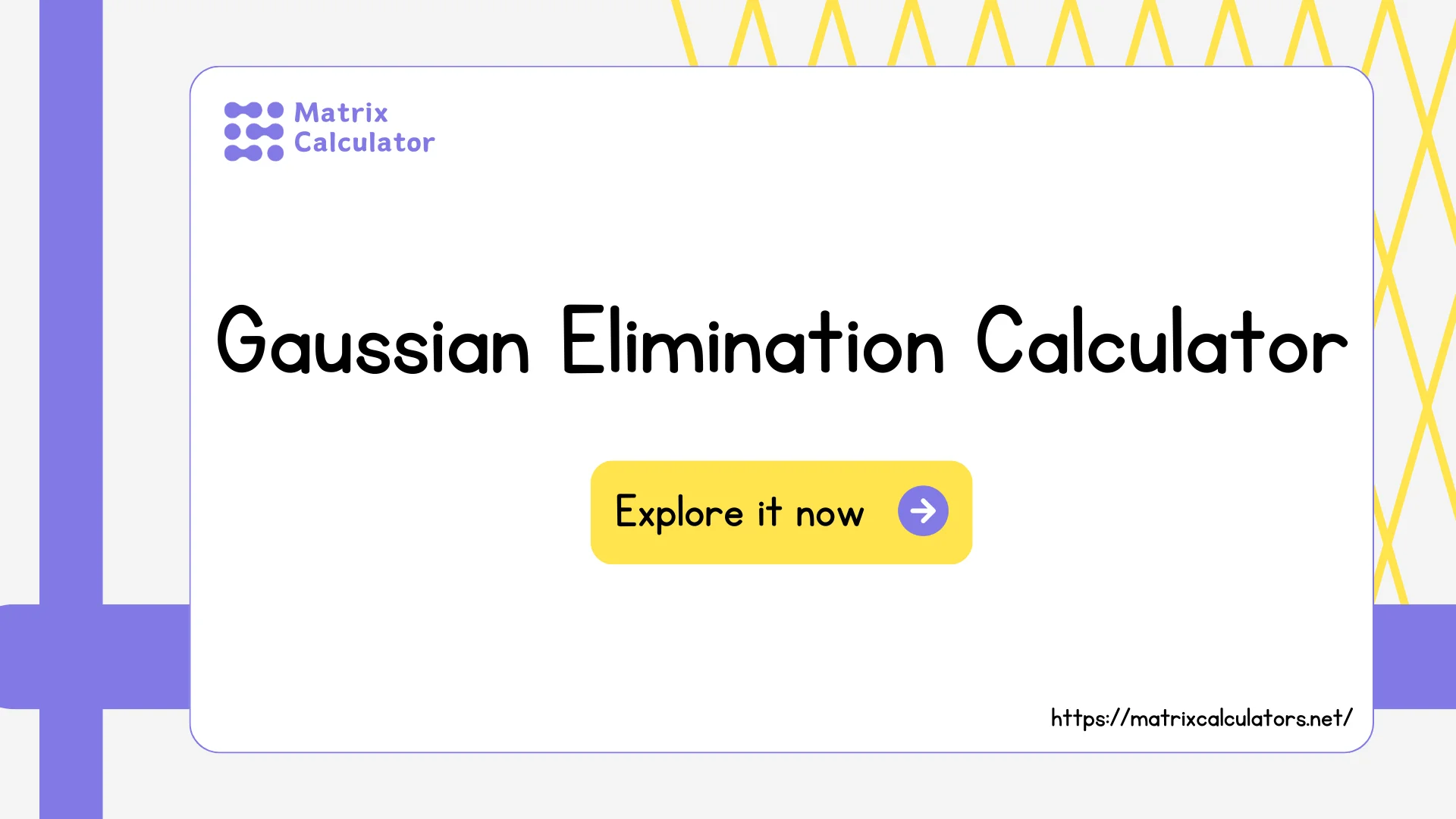 Gaussian Elimination Calculator