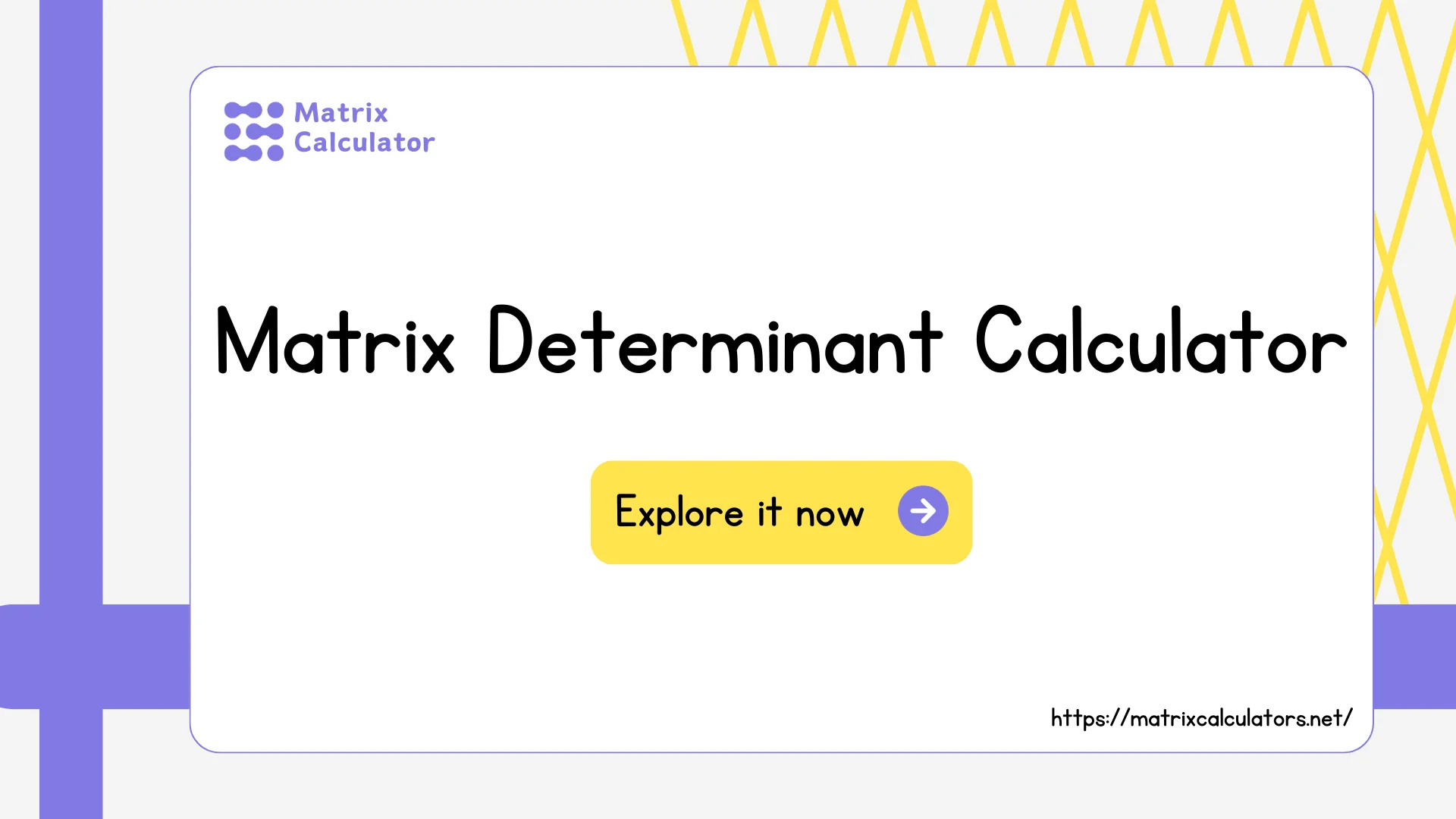 matrix determinant calculator