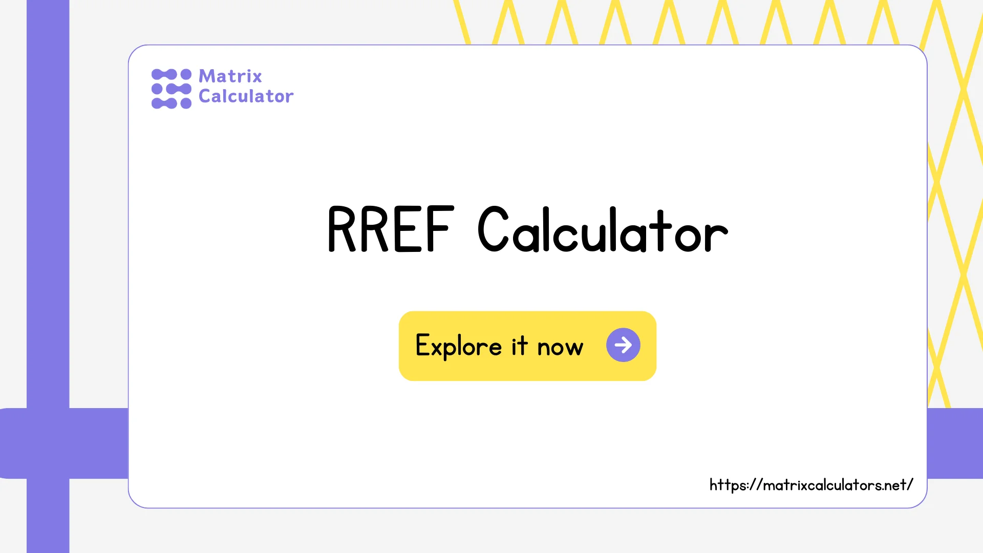 RREF calculator (row reduced echelon form)